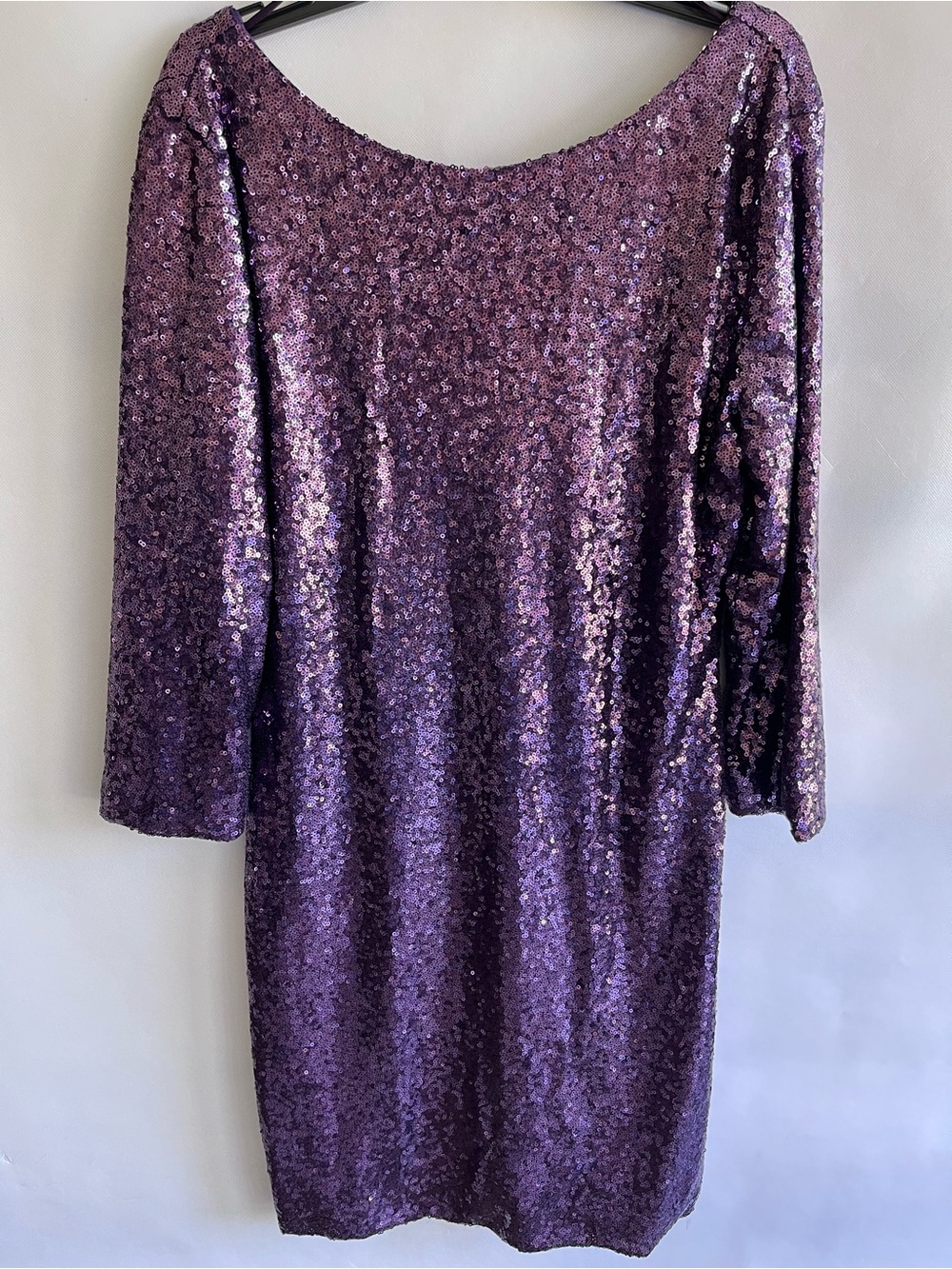 Gianni Bini Purple Sequined Mini Dress NWT